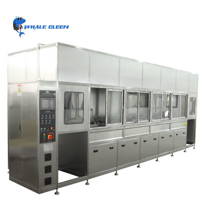 Τεσσάρων δεξαμενών 360L Βιομηχανικό σύστημα υπερήχων πλυντηρίου και στεγνωτήρα για αποτρίχωση και καθαρισμό εξαρτημάτων ακριβείας